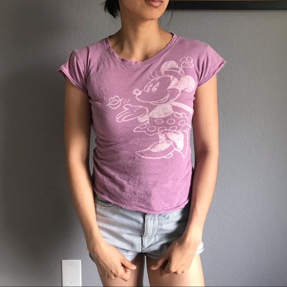 Disney Tops - DISNEY Minnie Mouse Tee Maroon/ Red